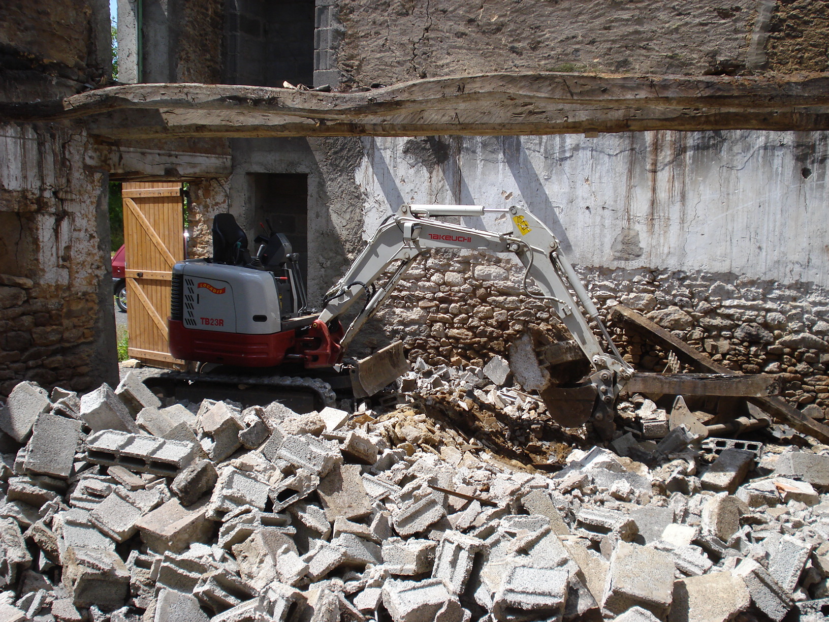 Démolition à Marolles-en-Brie